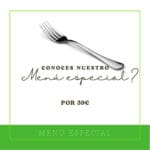 Menú especial